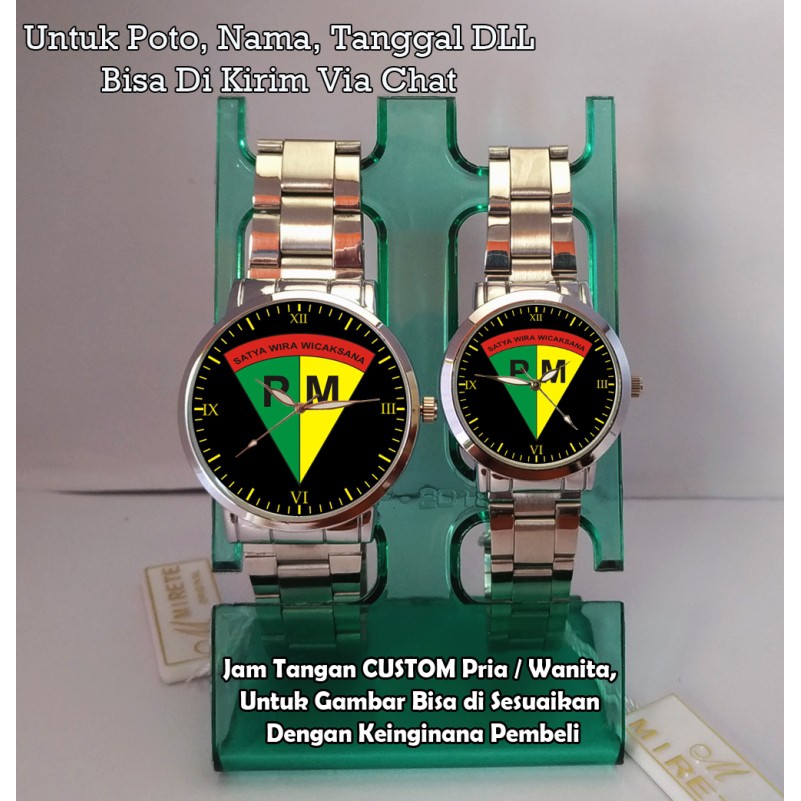 Jam Tangan Couple - Jam Tangan Logo Polisi Militer Harga SEPASANG / COUPLE