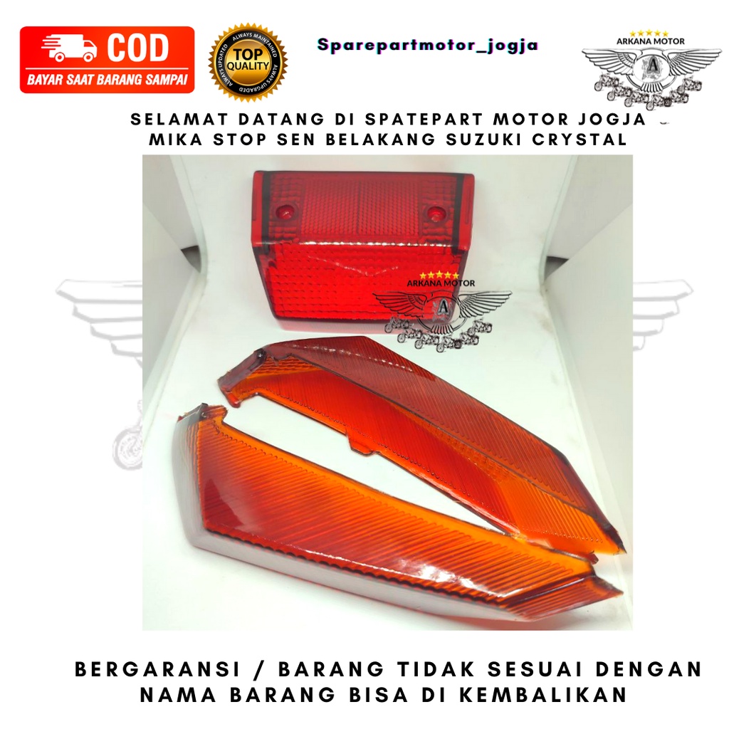 Mika stop sen belakang suzuki crystal