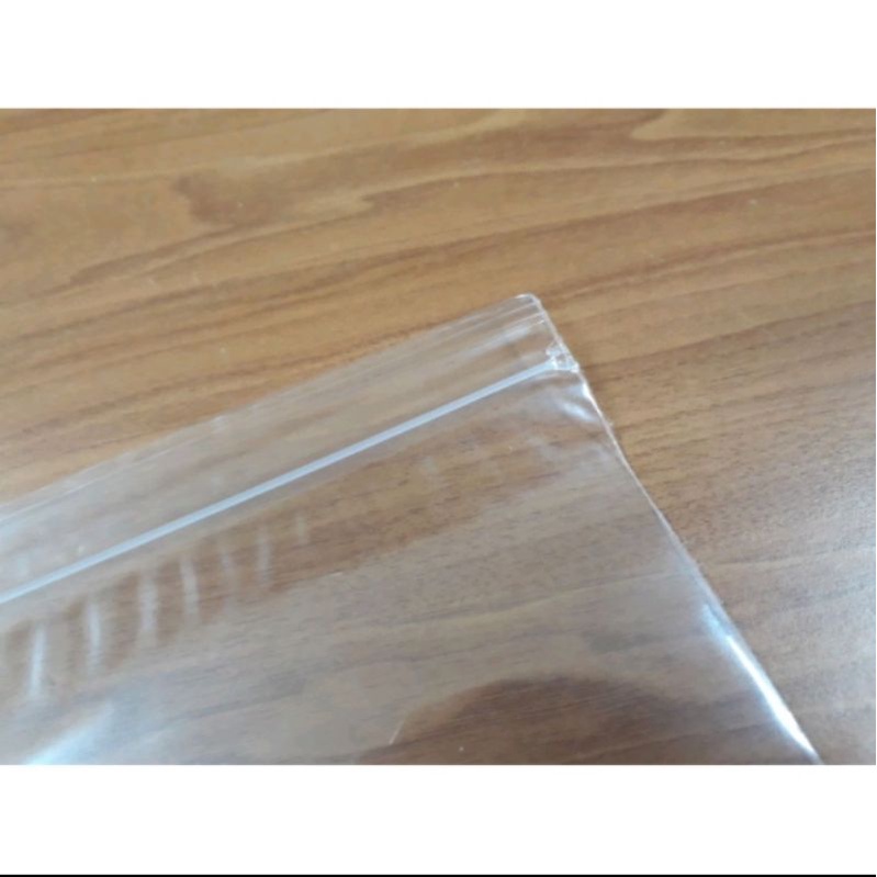 (100 pcs) Plastik Klip PP Bening Kemasan Klip 16x24 cm Tebal PP Zipper Ziplock Bag 50 micron / Kantong Plastik Klip 16x24 cm tebal 50 mc