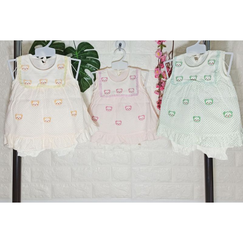 Ss#1005 Pakaian Anak Perempuan size 0-10bulan / Dress Anak Cewek / Setelan Anak / Baju Bayi Lucu