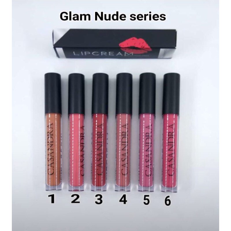 CASANDRA LIPCREAM GLAM NUDES SERIES