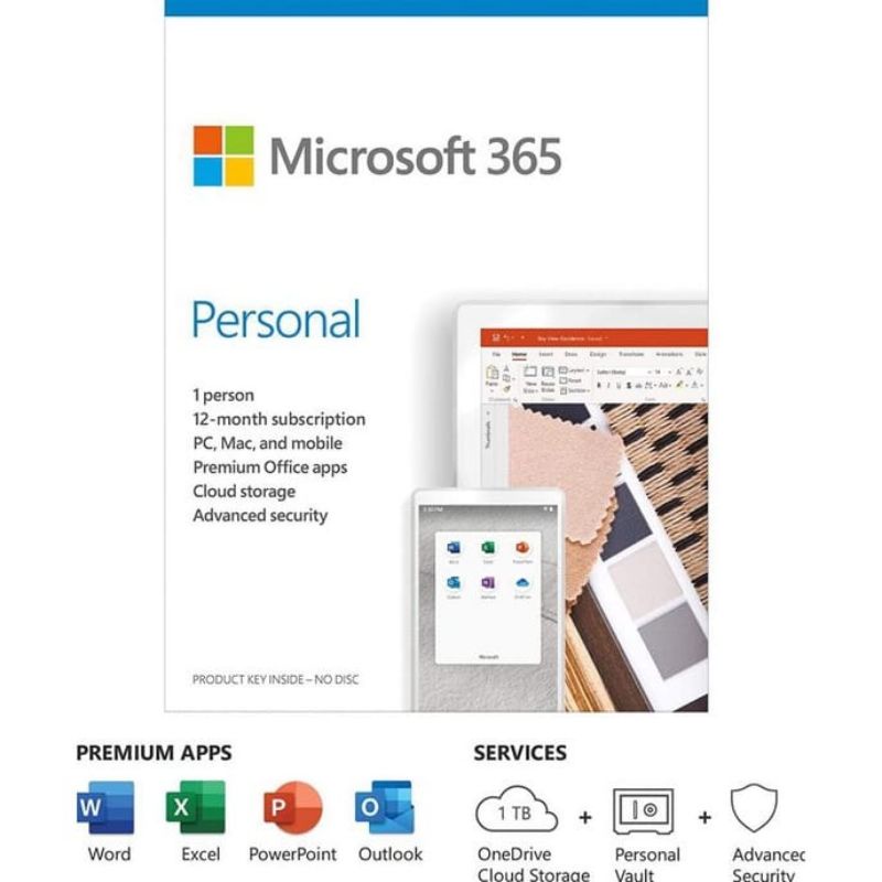 Microsoft Office 365 Personal for Mac PC Original