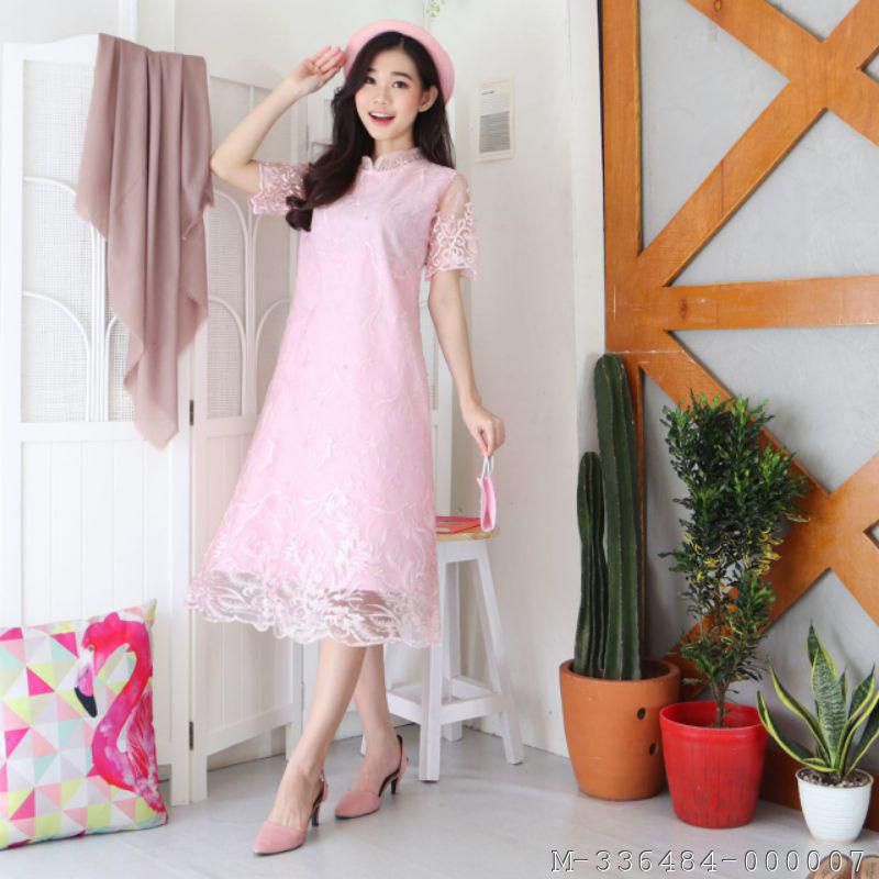 DRESS WANITA SHANGHAI MOSCREPE