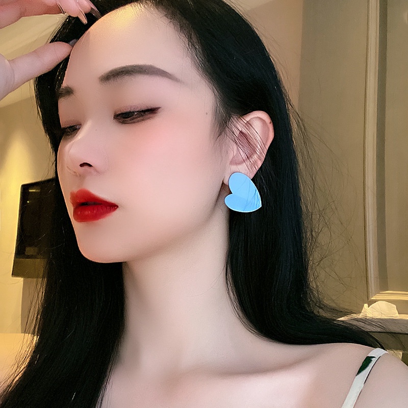 925 jarum perak Korea Dongdaemun fashion sederhana anting-anting anting-anting kepribadian cinta ant