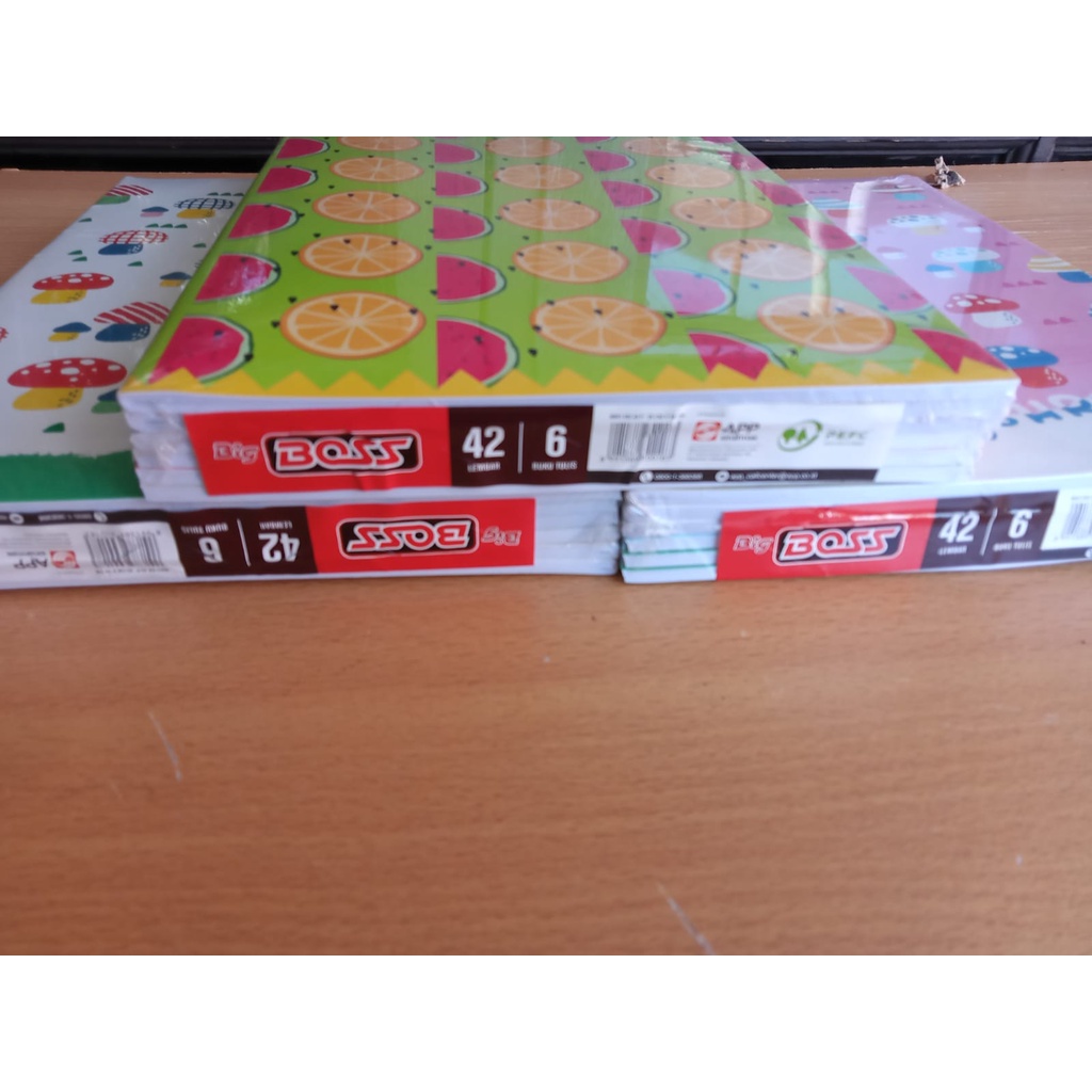 

Big Boss Buku Tulis 42 Lembar / Buku Big Boss 1 Pack ( 6 Pcs Buku)