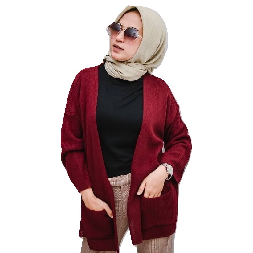 Cardigan Wanita Loocy Cardie  Rajut