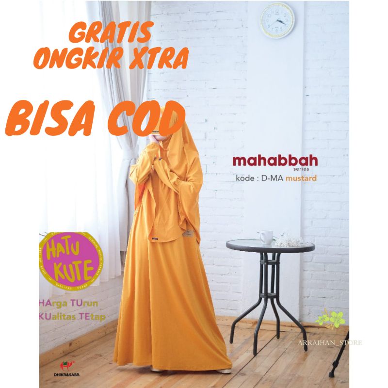 Gamis Syar'i Premium Dhikr And Sabr Mahabbah Series Mustard