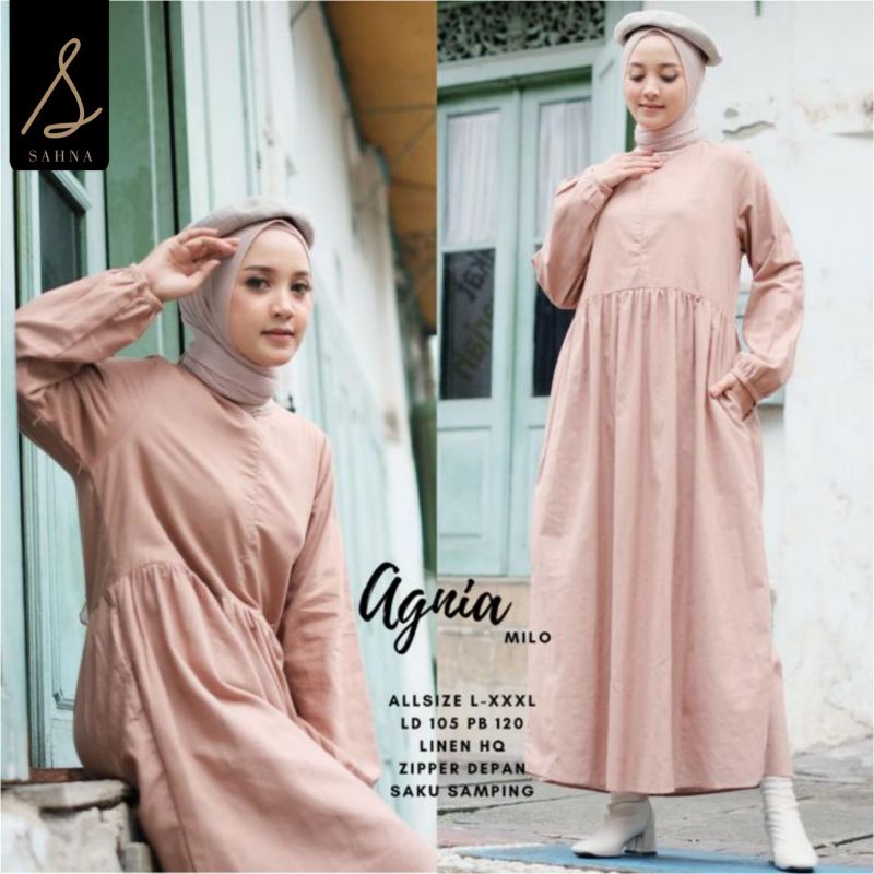 Gamis Wanita - Agnia Dress by Sahna