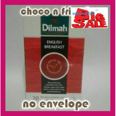 

R6Eruy5- Teh Dilmah No Envelope 20 Sachet English Breakfast R5We46-