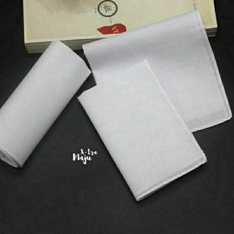 Handuk Muka | Handuk Wajah | Face Towel White Cotton - SAPUTANGAN HANDUK PUTIH