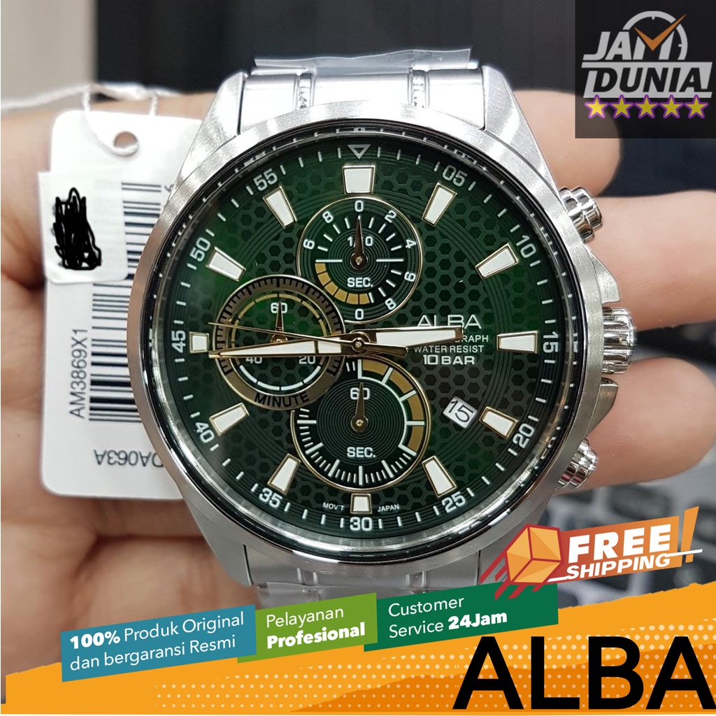 ALBA ORIGINAL ST AM3869 AM3869X1 AM38 69 AM 38 69 X1 AM3 JAM TANGAN PRIA JAM PRIA DY JAMDUNIA