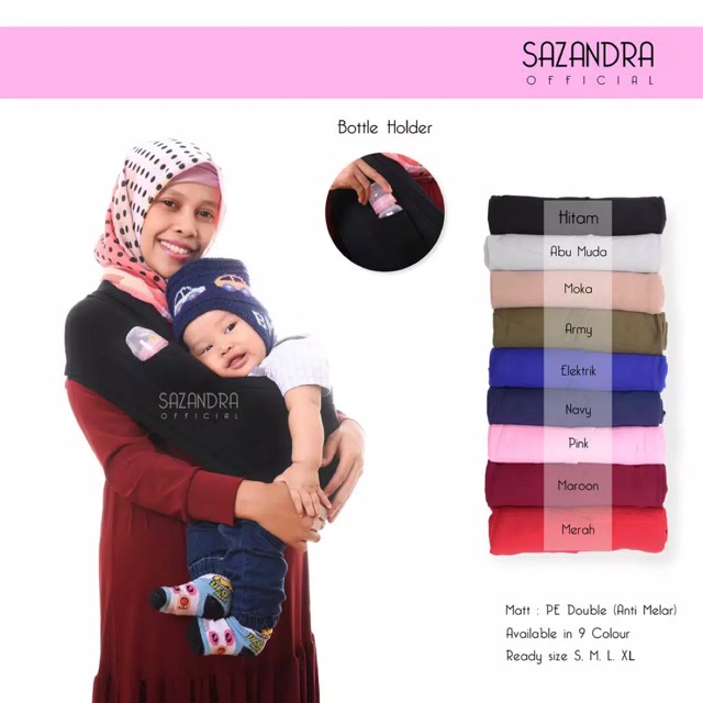 (KJI) GENDONGAN BAYI GEOS PREMIUM SPANDEK KAOS