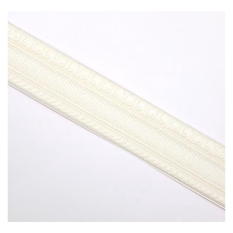 List Wallpaper Foam List Border 230x8cm tebal 5mm-Putih Lebar 8cm