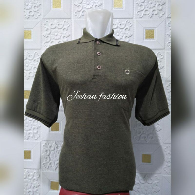 Kaos t-shirt Polo Kerah Polos Pria