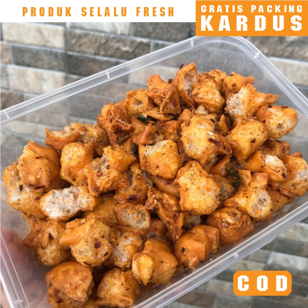 Snack Kiloan Siomay Kering Bumbu Pedas 125 Gram Makanan Ringan Cemilan Camilan Jajanan Kiloan Shopee Indonesia