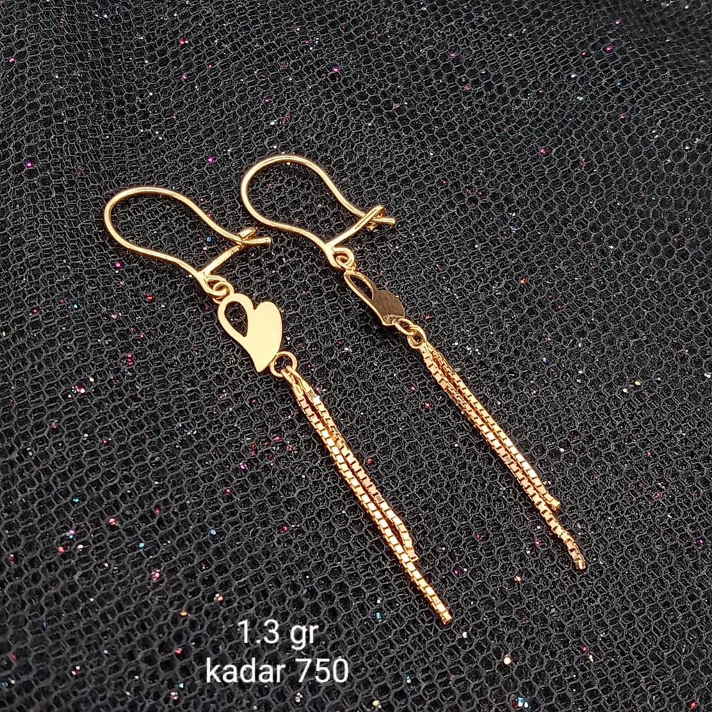 Anting Emas 17K - 1.3 gr Kadar 750 - 812