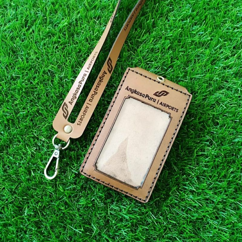 ID CARD NAME TAG HOLDER PREMIUM KULIT ASLI CUSTOM