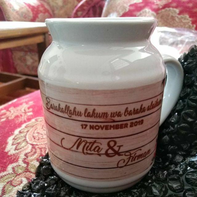 Kado Pernikahan Mug Custom / Kado Wedding Vintage