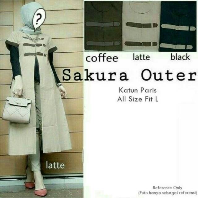 Sakura long vest outer tunik