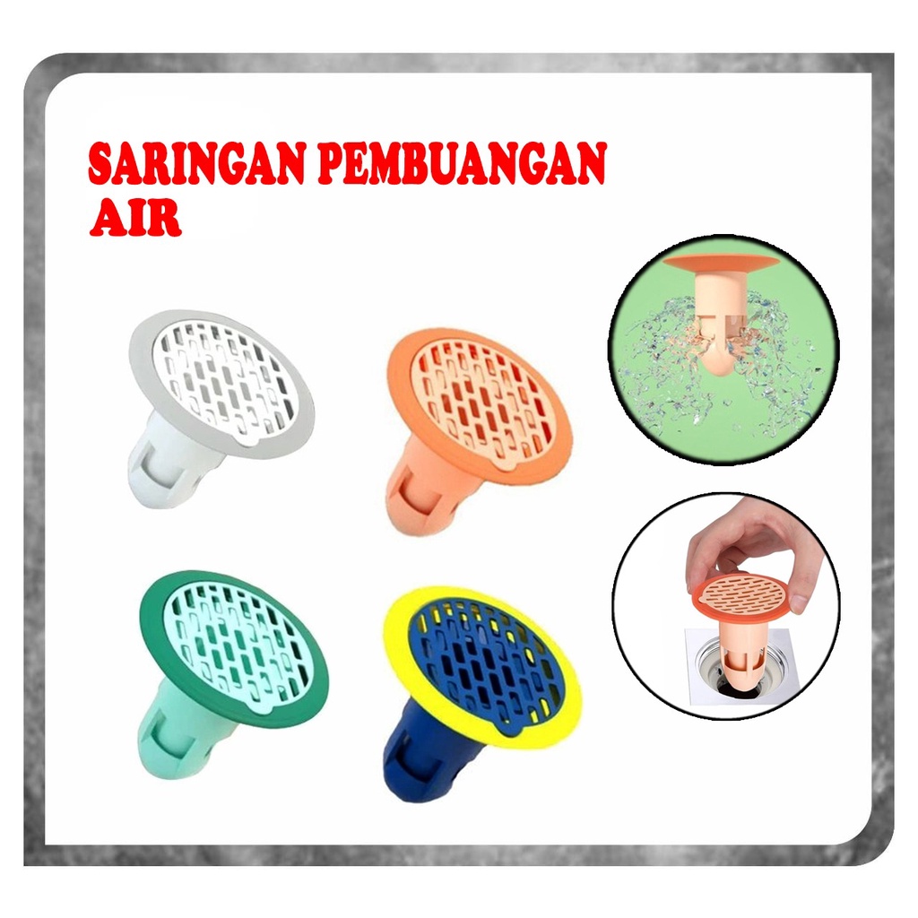 Saringan Penutup Lubang DRAINASE Kamar Mandi Floor Drain Odour Trap FILTER Saluran Lubang Air Pembuangan Pencegah Kecoa Serangga Anti Bau