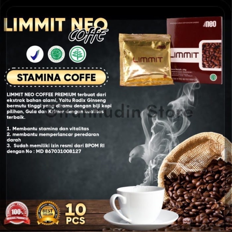 kopi limmit neo limit coffee 100% Asli Bpom..kopinya menjaga stamina kesehatan