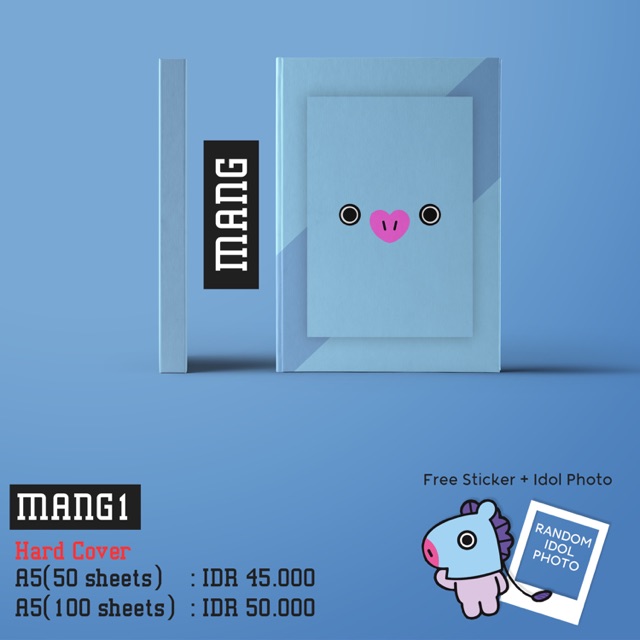 

BTS BT21 Book Mang Free Sticker + Idol Photo