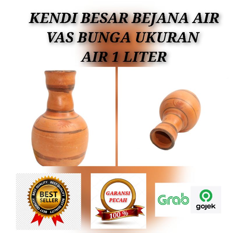 kendi besar bejana air vas bunga prakarya kreasi sekolah