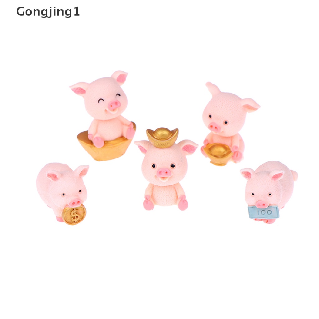 Gongjing1 Miniatur Babi Fortune Untuk Dekorasi Taman Minifairy Gardenrumah Boneka