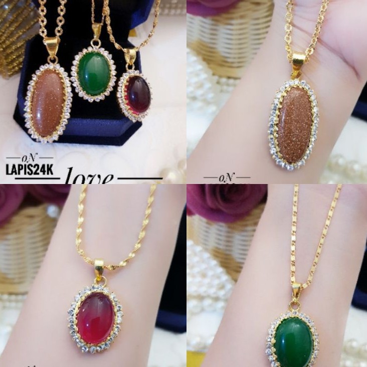 Perhiasan Kalung Lapis Emas 24K Terlaris T116