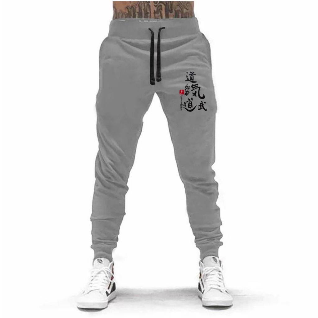 CELANA PANJANG JOGGER TULISAN CINA TAKESHI UNISEX BAHAN FLEECE TEBAL / KUALITAS BAGUS / JOGGER PRINTING