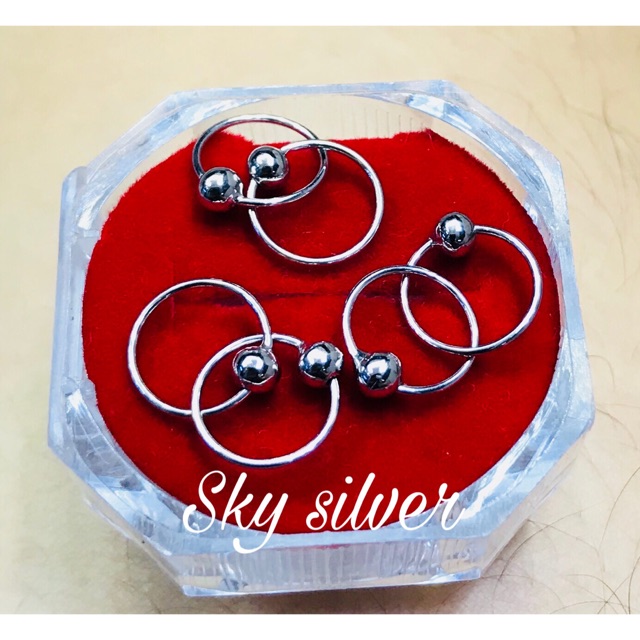 Anting desi anak /bayi perak 925/perhiasan lapis emas putih asli/aj042