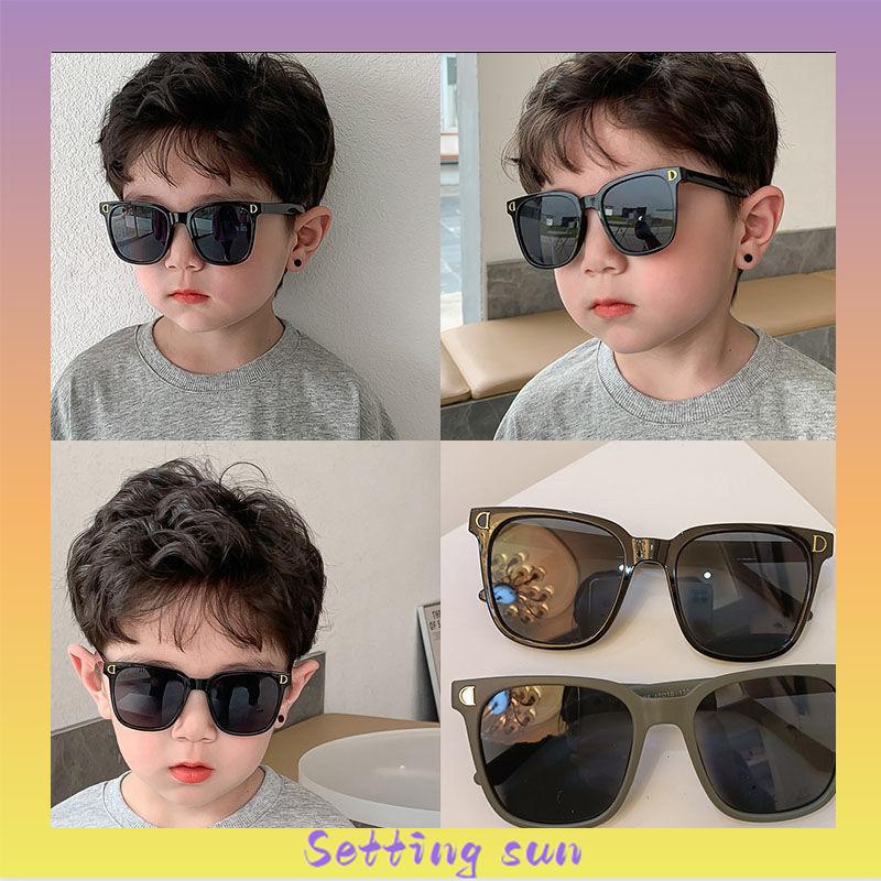 Kacamata Fashion Anak Laki-laki Perempuan Universal Anti-UV Street Shooting Sunshade Sunglasses TN