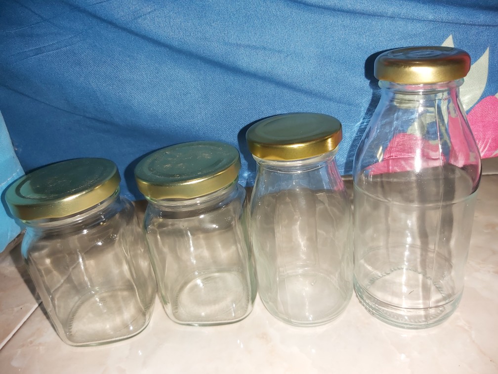Michigan Glass Jar | Toples Bumbu Sambal | Jar Kaca Tutup Stainless