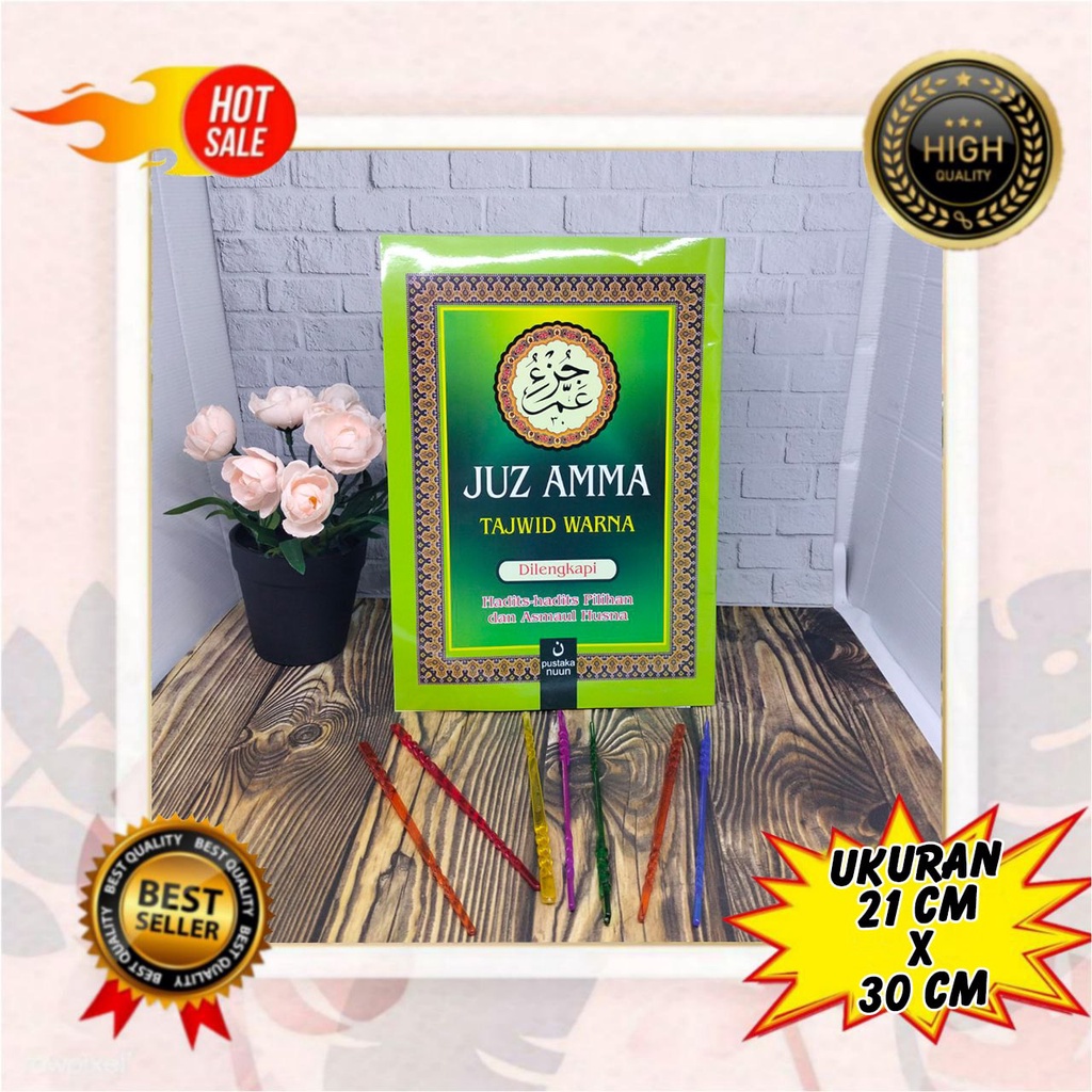 Free Tuding - Juz Amma Jumbo Tajwid Warna Dilengkapi Hadits-Hadits Pilihan Dan Asmaul Husna, Juz Amm