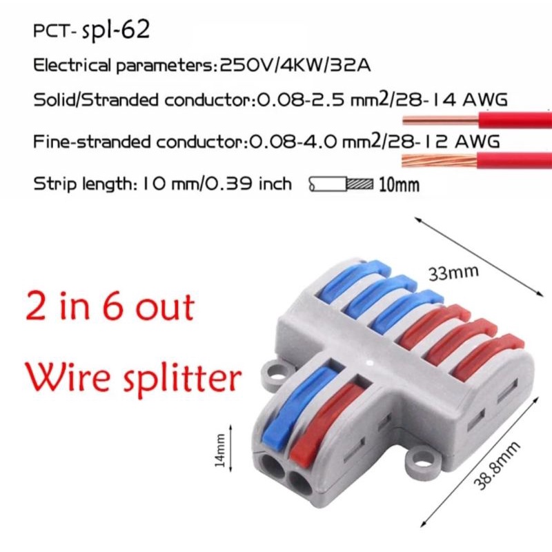 Konektor Kabel Wago SPL-42 / SPL-62 / SPL-82 Wire Connector Terminal Block SPL PCT