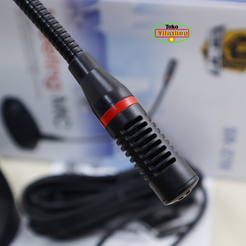 MICROPHONE MEJA PODIUM BMA SR-270 MIC MIMBAR CERAMAH MIK KABEL ASLI