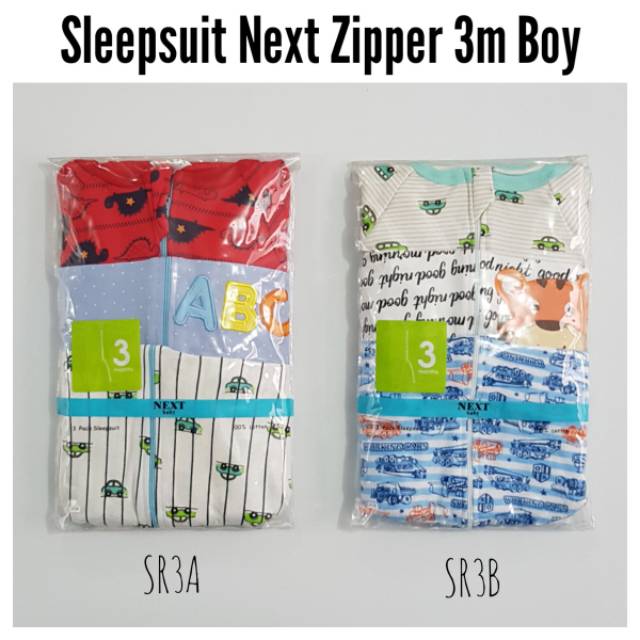 Baju Bayi - Sleepsuit Zipper Boy  (SR)