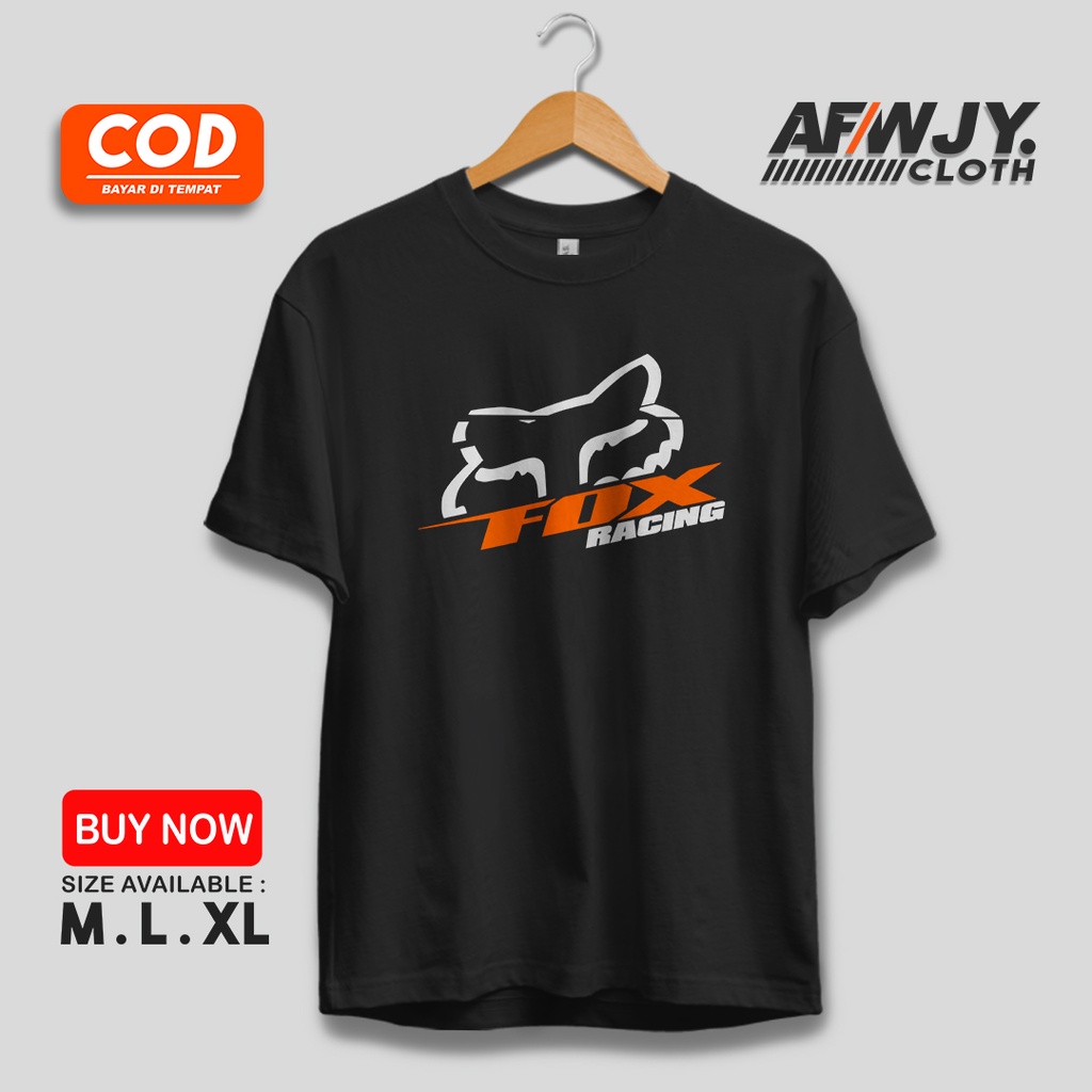Pakaian Baju Distro Kaos Sablon FOX RACING / FOX RACING PRODUCT / Sablon Custom BAJU PRIA ATASAN JER