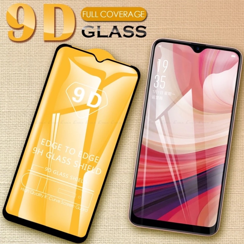 TEMPERED GLASS 9D FULL COVER REALME 2 2 PRO 3 3 PRO 5 5i 5S 5 PRO 6 6i 6 PRO ANTI GORES KACA FULL LEM