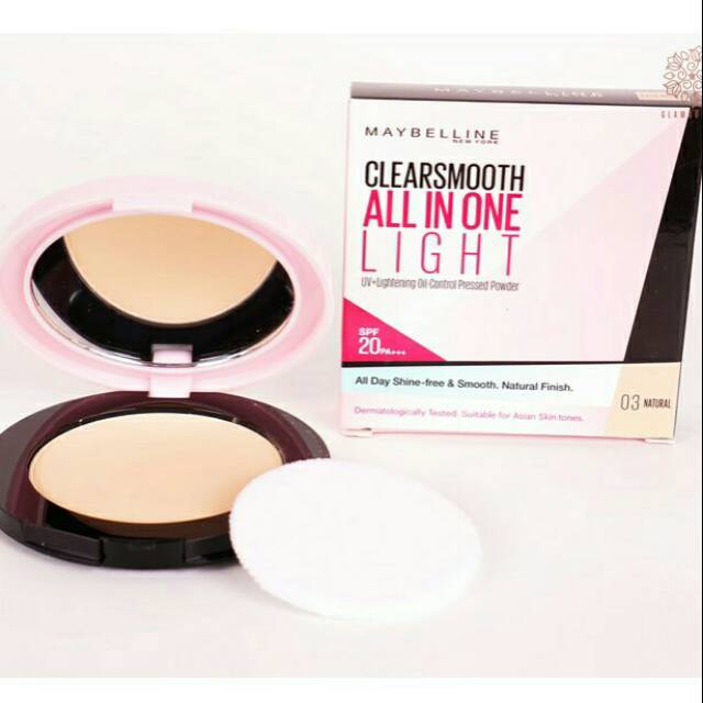 Maybelline Clearsmooth All In One Lightbedak Padat Maybellinebedak Untuk Kulit Berminyak Original