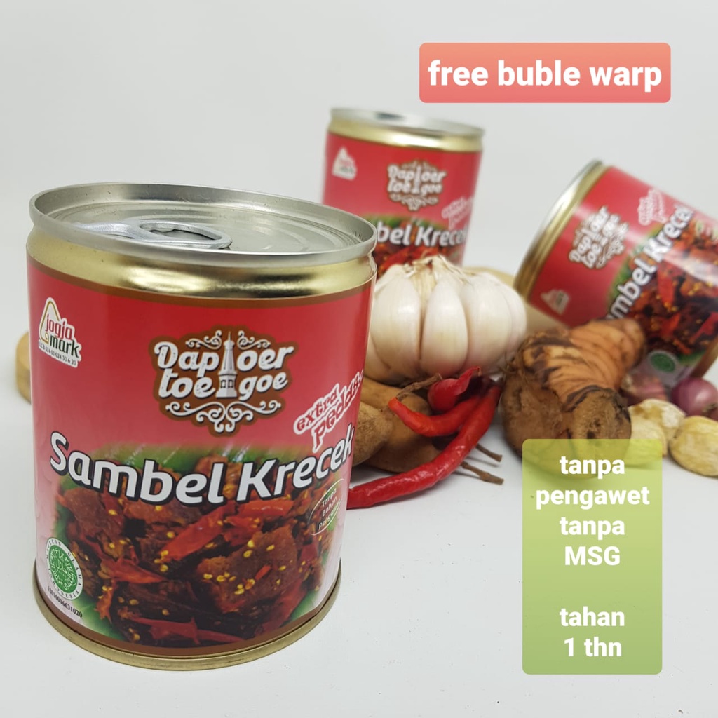 

Sambel Krecek Extra Pedas Dapoer Toegoe PREMIUM kemasan kaleng