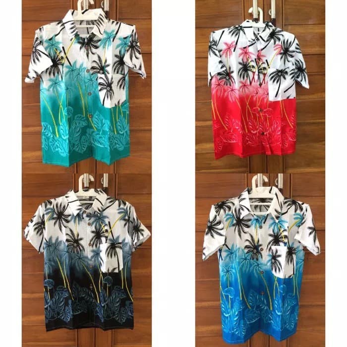 New Kemeja pria Lengan Pendek Kemeja cowok Baju cowok Baju pria Kemeja kasual Kemeja Pantai Santai