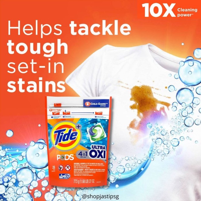 READY Tide 4in1 Ultra Oxi Pods Capsule USA Singapore Liquid Detergent