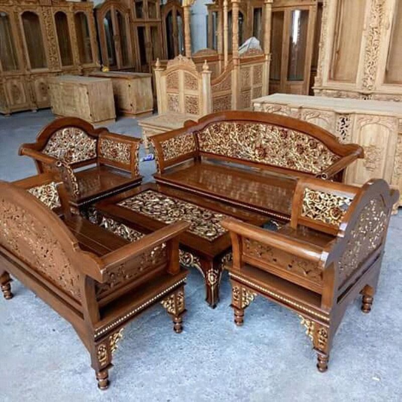 KURSI MADURA ALTAR//MEJA KETAPANG KOMBINASI EMAS MEWAH
