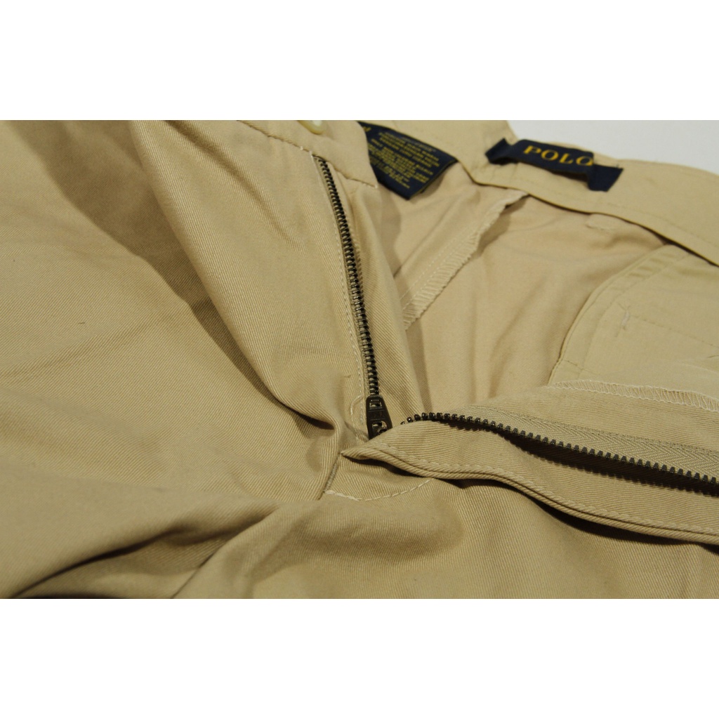 COD Celana Pendek Chino Pria Polo Warna Khaki 100% Original Brand