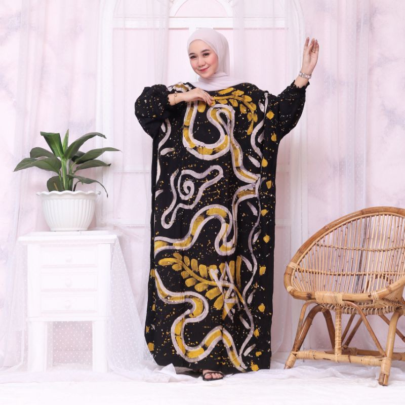 Kaftan Twill ORI Jumbo Lukis