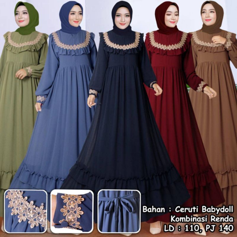 VALLIN DRESS GAMIS PREMIUM CERUTI PREMIUM ORIGINAL100% HIGH QUALITY100%