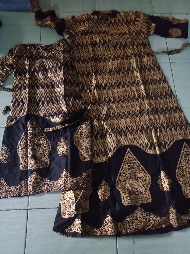 Bisa Pisah Batik Couple Keluarga Sania Ruffle Ori Ndoro Jowi Termurah Wayang Prodo