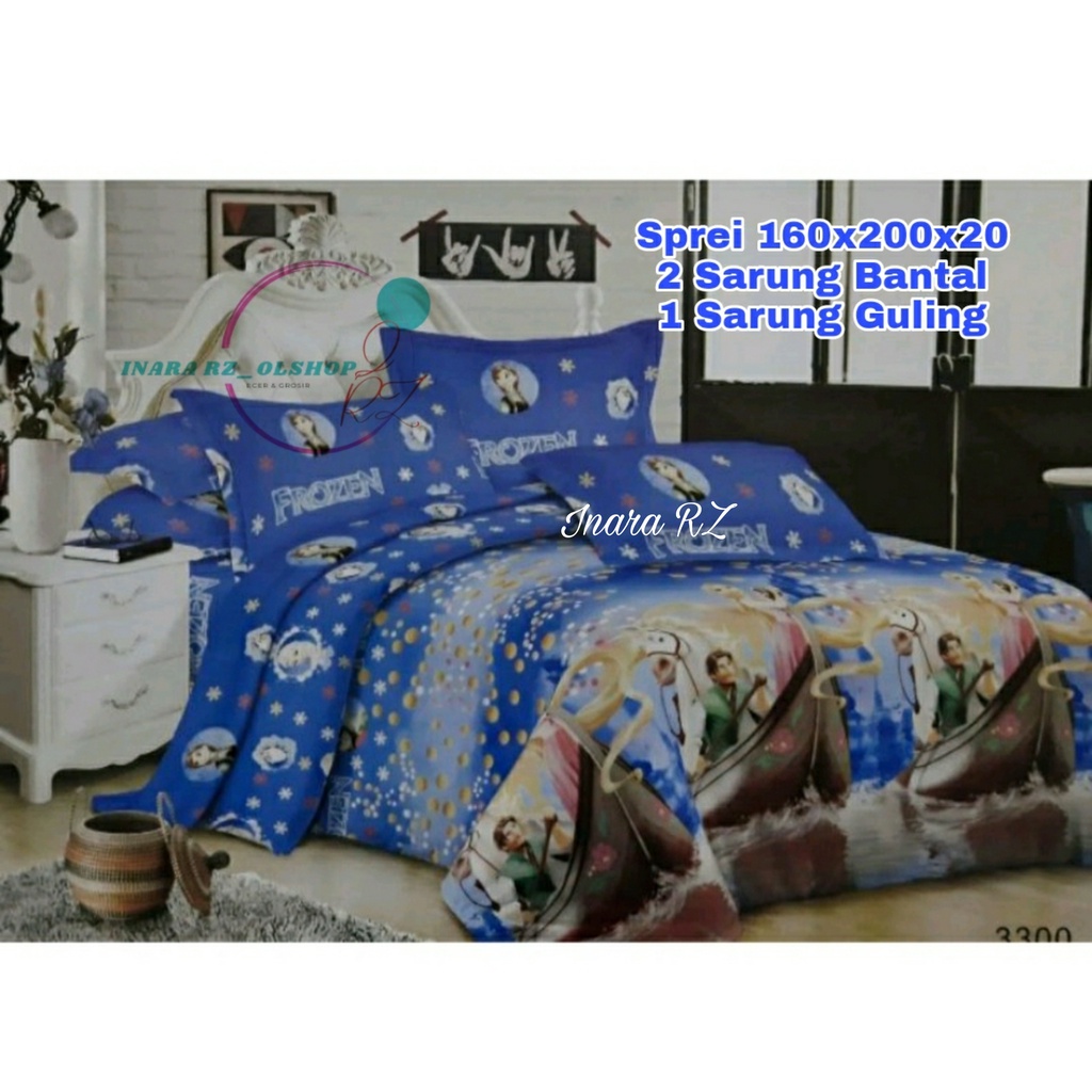 Seprei frozen 180x200 120x200, Sprei Homemade Frozen, Sprei Karakter, Sprei Murah Frozen, Seprai Karakter 180 120