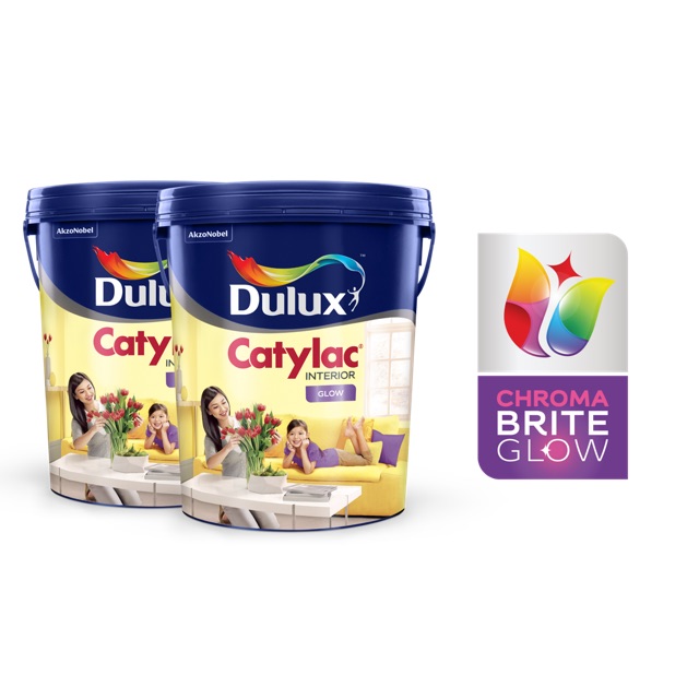 CAT TEMBOK DULUX CATYLAC INTERIOR GLOW 25 KG | PAIL WARNA